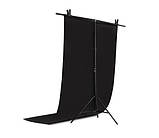 Фон для зйомки Visico PVC-1520 Black (150x200см), фото 5