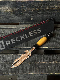 Ніж виделка для зняття м'яса Reckless Black and white преміум 28х3см