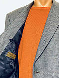 Твідовий вовняний шикарний італійський піджак 50р, фото 6