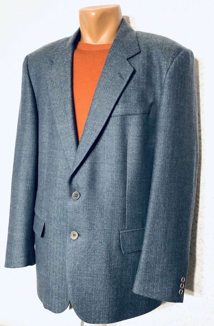 Твідовий вовняний шикарний італійський піджак 50р