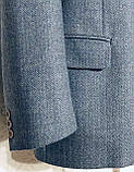 Твідовий вовняний шикарний італійський піджак 50р, фото 3