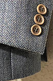 Твідовий вовняний шикарний італійський піджак 50р, фото 4