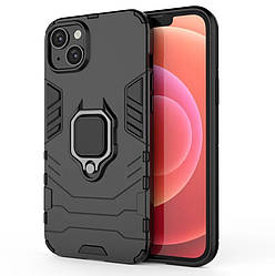 Чохол бампер Primolux Ring Armor для Apple iPhone 15 Plus - Black