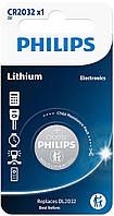 Батарейка Philips CR2032 LITHIUM MINICELLS B1 (блистер)