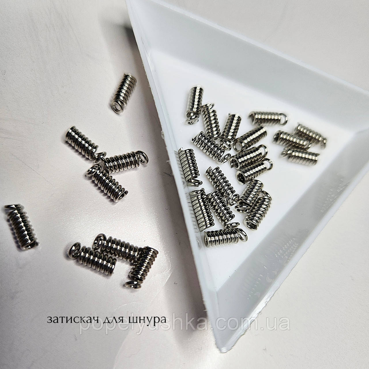 Затискач пружинка для шнура 10×2 мм, фото 1