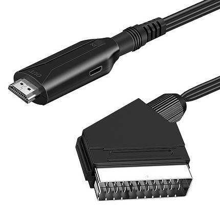 Конвертер Scart в HDMI HD 1080P, Scart в HD, 1 м. Адаптер, перехідник, фото 3