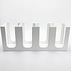 Білий органайзер для стаканів і кришок на 4 комірки, барний органайзер, 43х16х11см, фото 3