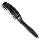 Щітка з комбінованою щетиною Olivia Garden Fingerbrush Combo Full Black Small OGID1730, фото 3
