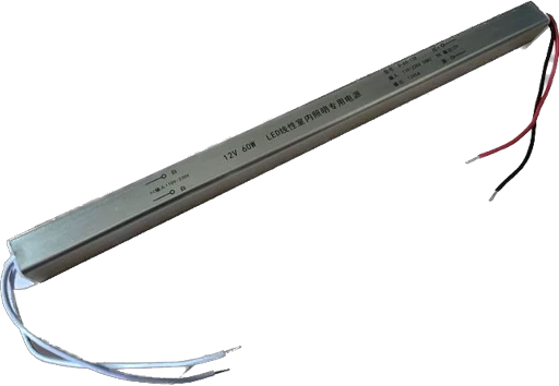 Драйвер ЛЕД LED для світлодіодної стрічки, 12В 5А 60Вт, імпульсний блок живлення