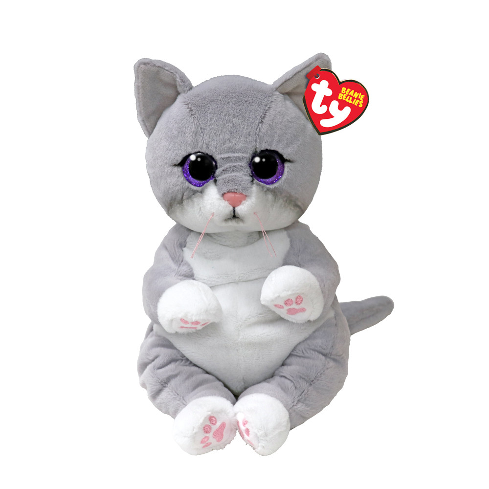 М'яка іграшкаTY BEANIE BELLIES Сіре кошеня MORGAN 25 см 43203, фото 1
