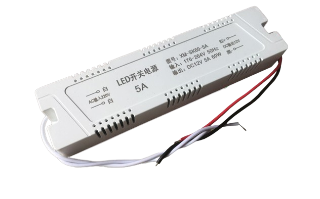 Драйвер ЛЕД LED для світлодіодної стрічки, 12В 5А 60Вт, імпульсний блок живлення