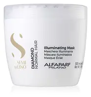 Маска для волос с микрокристаллами Alfaparf Milano Semi Di Lino Diamond Illuminating Mask 500ml