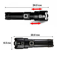 Ліхтарик ручний X-Balog BL-L-6-P70-2*18650 mah світлодіодний для туриста, фото 5