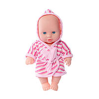 Детский игровой Пупс в халате Limo Toy 235-Q 20 см (Розовый) Nestore Дитячий ігровий Пупс у халаті Limo Toy