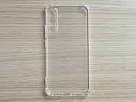 Чехол (бампер, накладка) на Samsung Galaxy A34 5G (Samsung SM-A346) полностью прозрачный, силиконовый AirBag