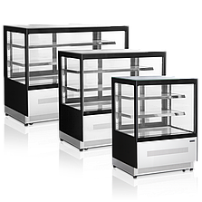Вітрина кондитерська кубічна Tefcold LPD900F (+2...+8 С) неіржавка сталь, фото 4