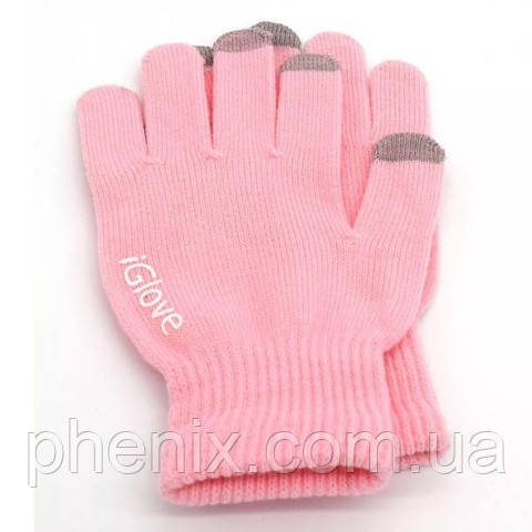 Оригінальні рукавички для сенсорних екранів iGlove рожевого кольору у фірмовій упаковці