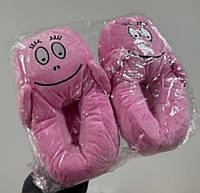 Домашние Плюшевые тапочки игрушки Розовый Смайл тапки-кигуруми