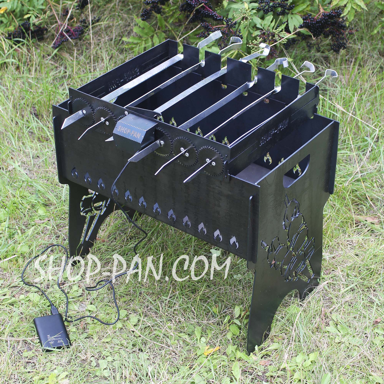 Автоматична шашличниця SHOP-PAN на 6 шампурів Sam - фото 1 - id-p2045100196