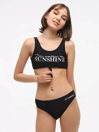 Купальник подростковый Z.Five 637 Солнце черный (В НАЛИЧИИ ТОЛЬКО 32 УКР р-ры), фото 1