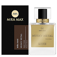 Унисекс парфюм Mira Max MUSKY METAL 50 мл (аромат похож на Tom Ford Metallique)