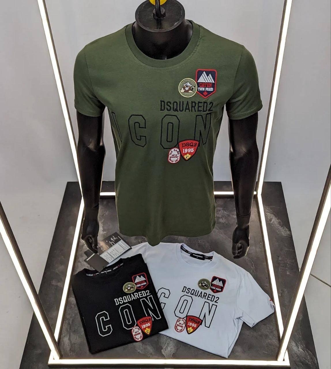 Чоловіча футболка DSQUARED2 CK7181 хакі