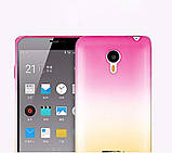 Захисний бампер, накладка для Meizu M3s, колір рожевий/жовтий, фото 3