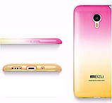 Захисний бампер, накладка для Meizu M3s, колір рожевий/жовтий, фото 5