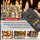 Вологомір деревини Benetech GM610 ( 5 до 70%) 2 голки з вибором типу деревини (4 режиму для 28 порід), АТС, фото 7