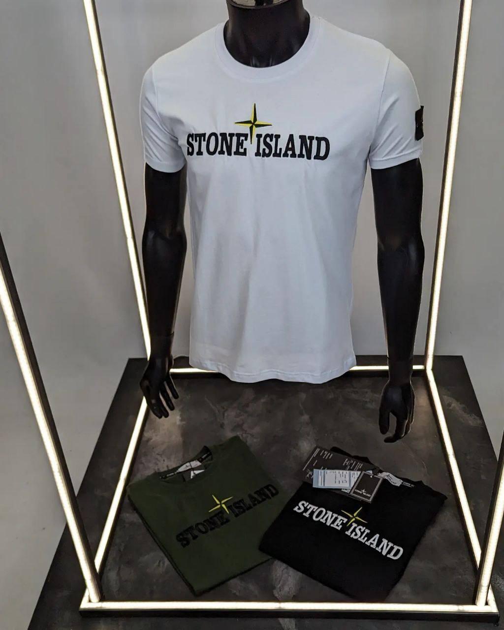Чоловіча футболка Stone Island CK7195 біла