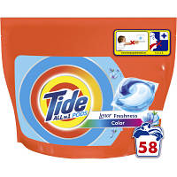Капсули для прання Tide Все-в-1 Touch of Lenor Fresh Color 58 шт. (8001841640204)
