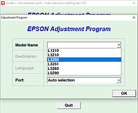 Сброс памперса в Epson L1210, L1250, L3200, L3201, L3210, L3211, L3250, L3251, L3256, L3260, L3266, L5290