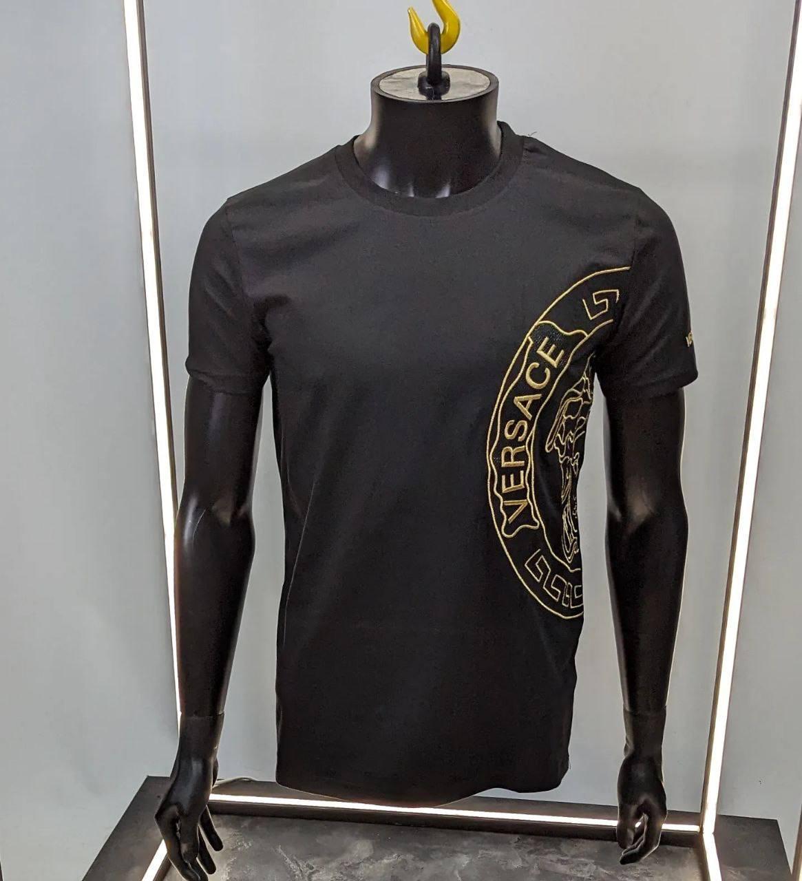 Чоловіча футболка VERSACE CK7194 чорна S