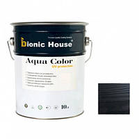 Акриловая лазурь Aqua color UV protect Bionic House RAL 9005 Черная