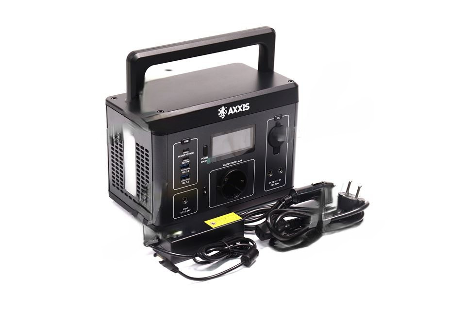Портативна зарядна станція AXXIS-296 PowerHouse - 296Wh 300W/600W AXXIS-296