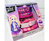 Дитячий набір косметики в скриньці на 3 яруси Chez Ninio Kids 21002 помада тіні лаки, фото 3