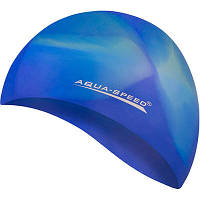 Шапочка для басейну силіконова Aqua Speed BUNT синій