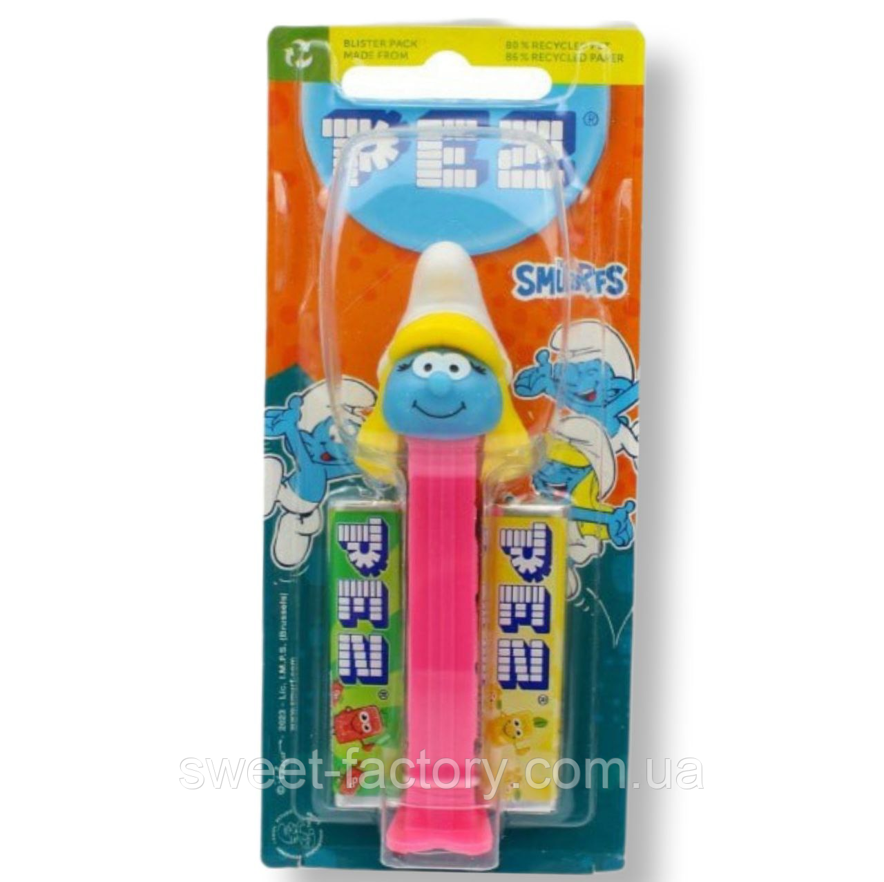 Pez Smurfs Smurfette Смурфета 2s 17g, фото 1