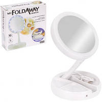 Дзеркало для макіяжу з LED-підсвіткою кругле XJ-988  купити дешево оптом в інтернет-магазині