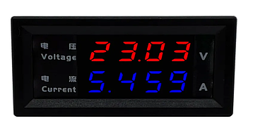 Вольтметр цифровий 10A Світлодіодний вольтметр Амперметр DC0-200V 60×28×22 мм