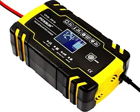 Зарядний пристрій для автомобільного акумулятора Foxsur 12 V 5-6 A імпульсний автоматичний пуско-зарядний, фото 1