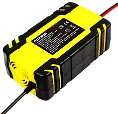 Зарядний пристрій для автомобільного акумулятора Foxsur 12 V 5-6 A імпульсний автоматичний пуско-зарядний, фото 4