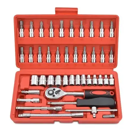 Набір інструментів 46 Piece Tool Set Багатофункціональний набір інструментів, фото 1