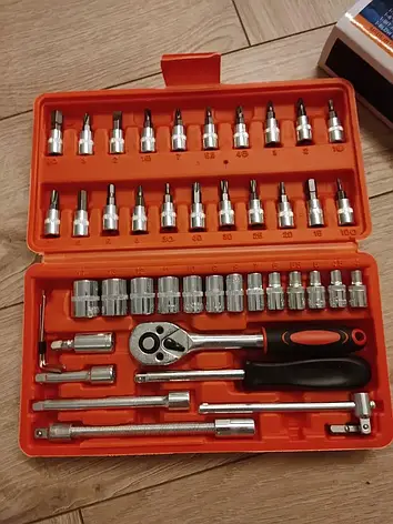 Набір інструментів 46 Piece Tool Set Багатофункціональний набір інструментів, фото 3
