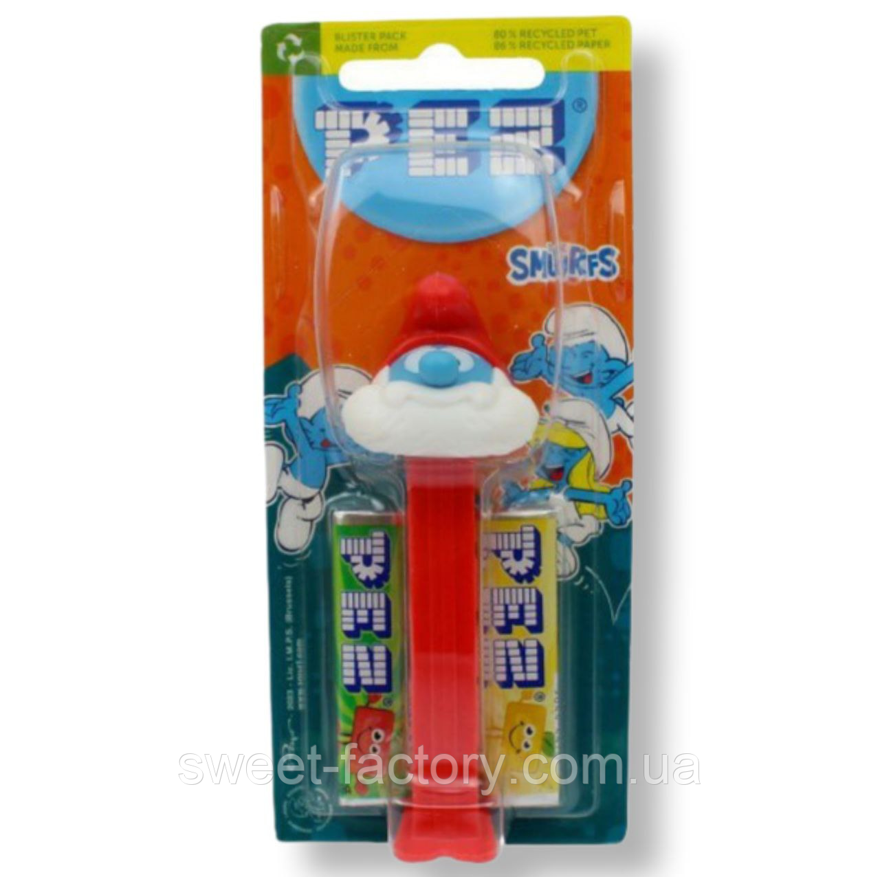 Pez Smurfs Papa Smurf Папа Смурф 2s 17g
