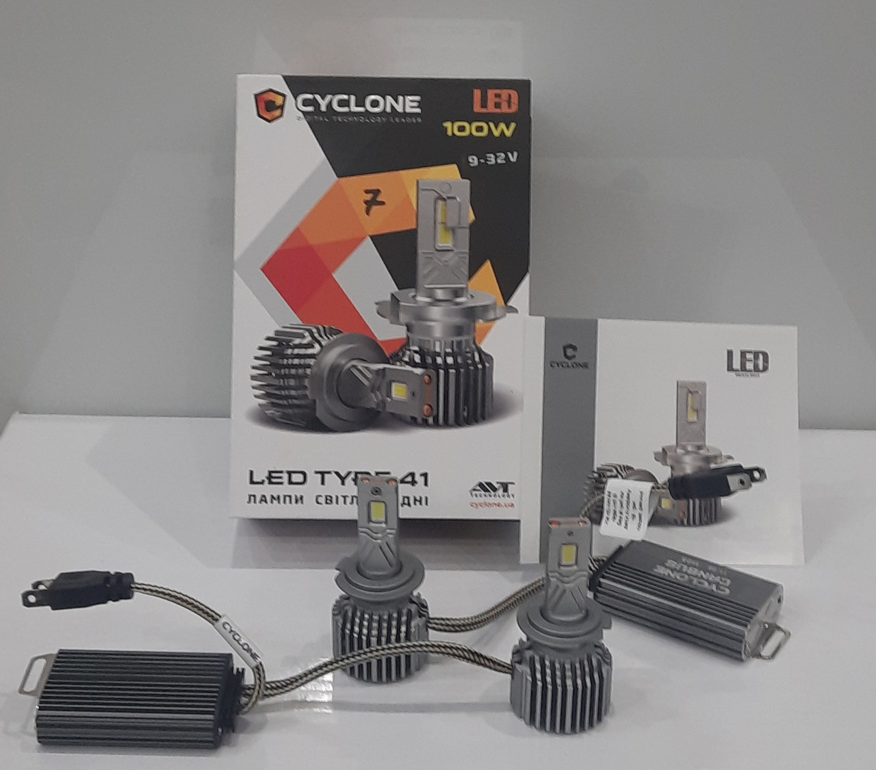 Лампы LED Cyclone H7 type-41 5700k 18000Lm 100W 12v 24v