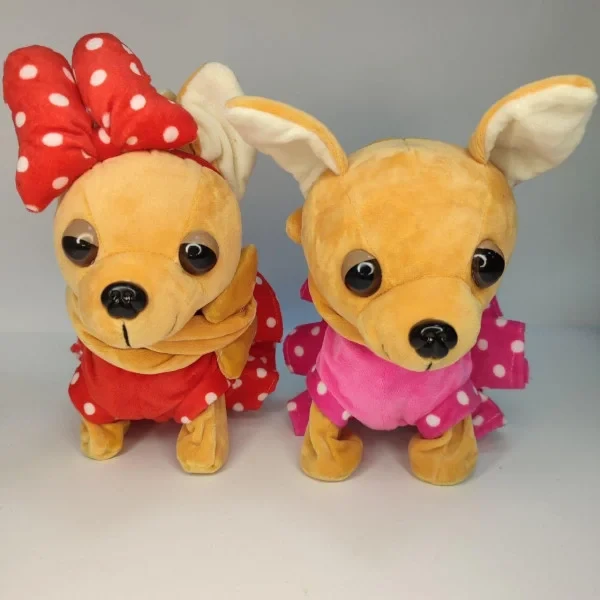 Інтерактивна м'яка іграшка компаньйон "Собачка на повідці" (лает, ходить, виляє хвостом), фото 1