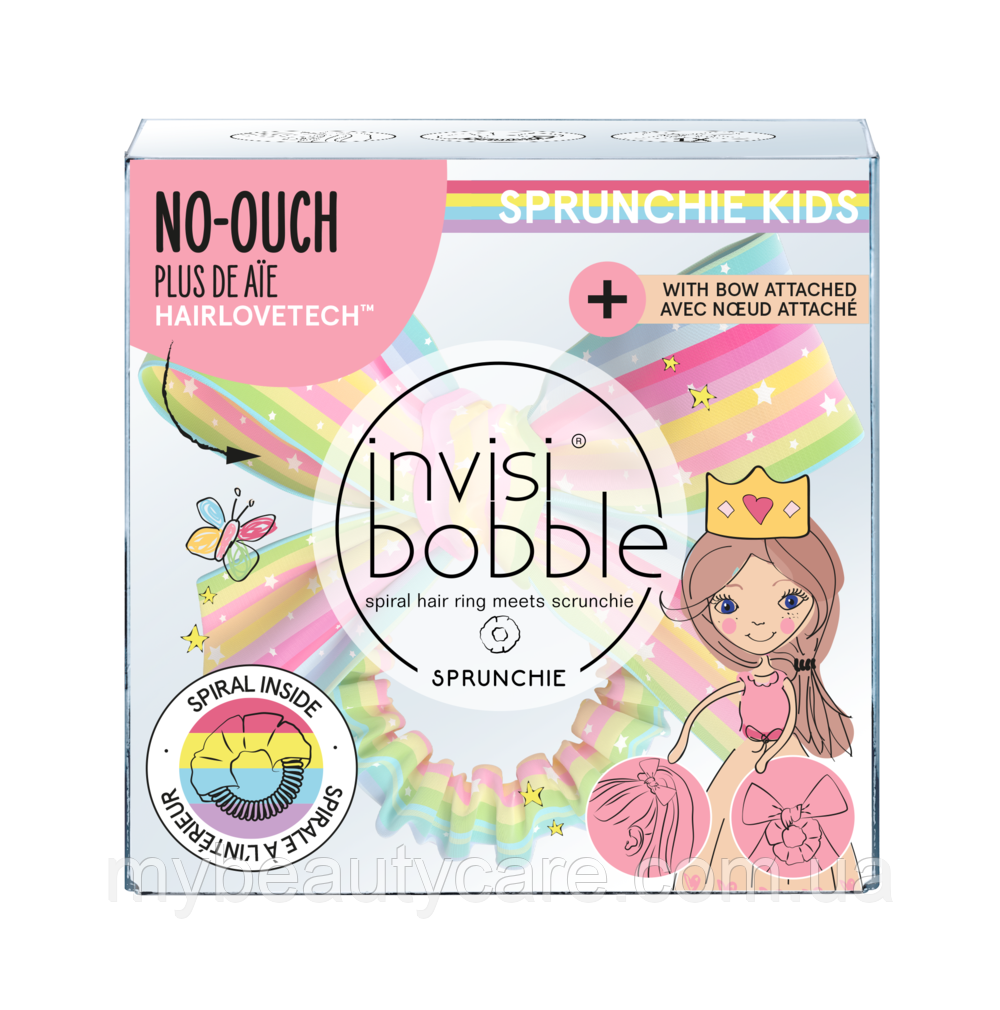 Гумка-браслет для волосся invisibobble SPRUNCHIE KIDS — Let's Chease Rainbows