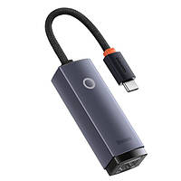 Сетевой адаптер Baseus Lite Series USB-C to RJ45 LAN 100 Мбит/с Black (WKQX000213)