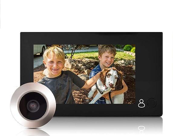 Видеокамера-глазок, 4,3-дюймовый TFT ЖК-экран с цветным дисплеем,цифровой визуальный видеоглазок - фото 1 - id-p2045032501